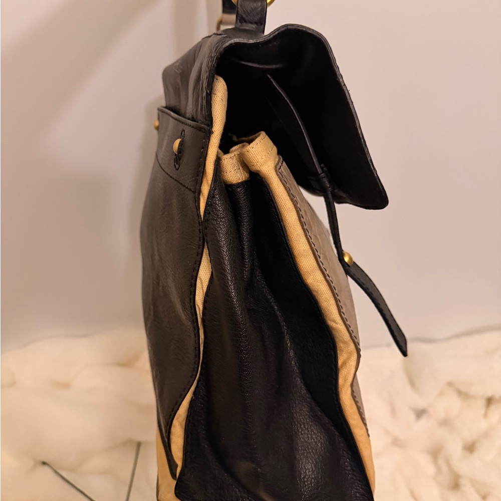 Yves Saint Laurent Black and Tan Satchel - Picture 15 of 15